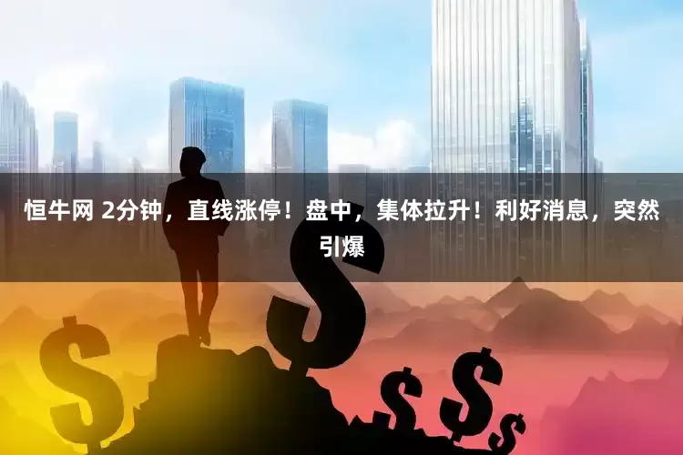 恒牛网 2分钟，直线涨停！盘中，集体拉升！利好消息，突然引爆